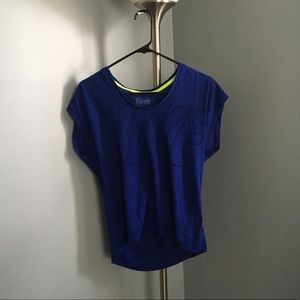 Blue nike shirt!